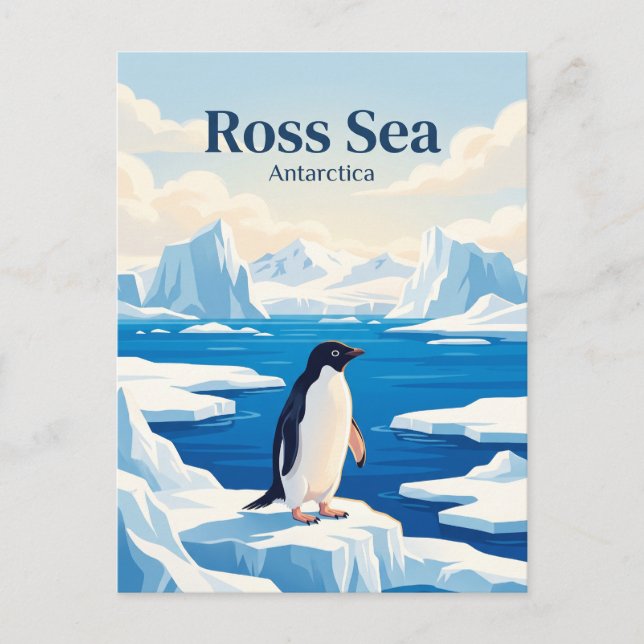 Rossmeer Antarktika Postkarte (Vorderseite)