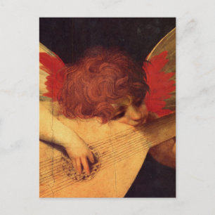 Rosso Fiorentino Musiker Engel Postkarte