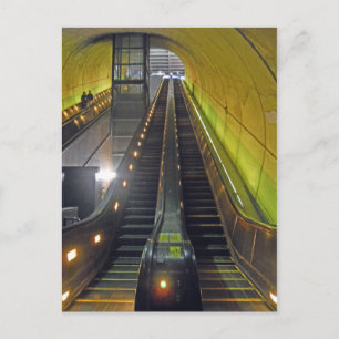 Rossyln Metro Station Escalators Arlington VA Postkarte