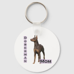 Rost-Dobermann-Mamma 4 - Keychain Schlüsselanhänger