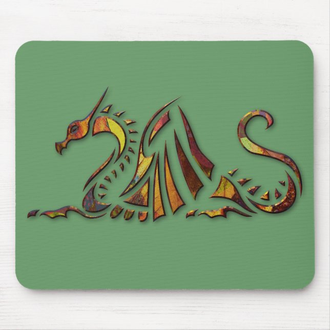 Rost-Drache Mousepad (Vorne)