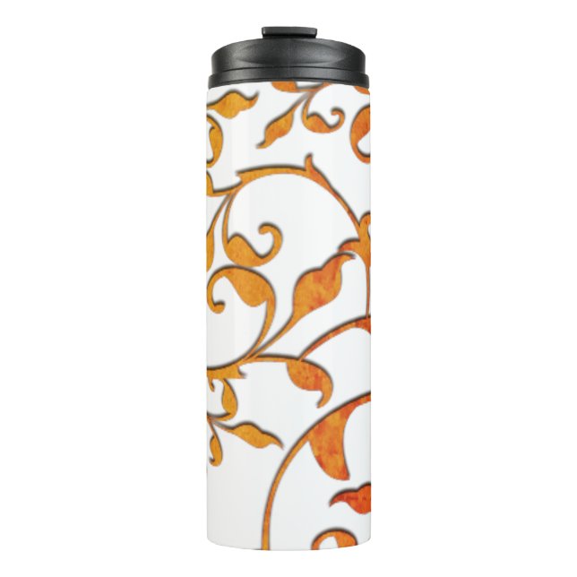 Rost im Scroll-Design Thermosbecher (Vorderseite)