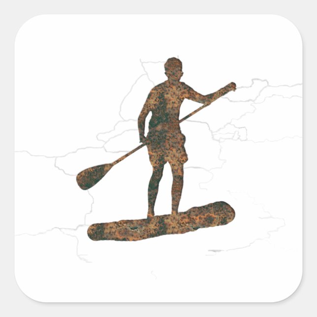 Rost Standup Paddeln Aufkleber (Vorderseite)