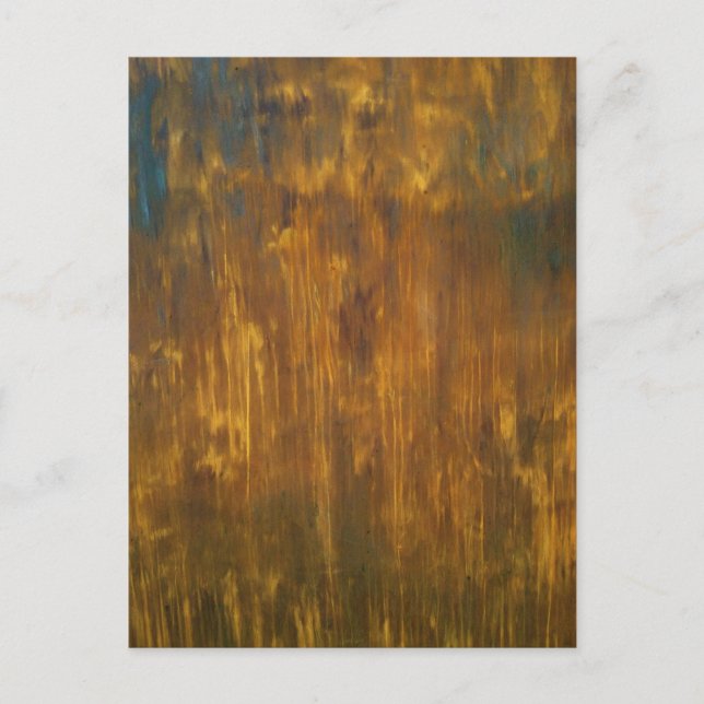 Rost-strukturierte ursprüngliche Malerei-Postkarte Postkarte (Vorderseite)