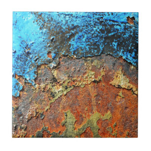 Rost strukturiertes metall fliese