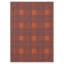 Rost und Orange Kariertes Muster Tischdecke