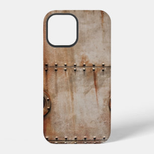 ROST UND TEXTUR AUF DEN SEITEN VON METALLPLATTEN E iPhone 12 HÜLLE