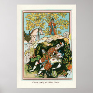 Rostam, das die weißen Geister tötet Poster