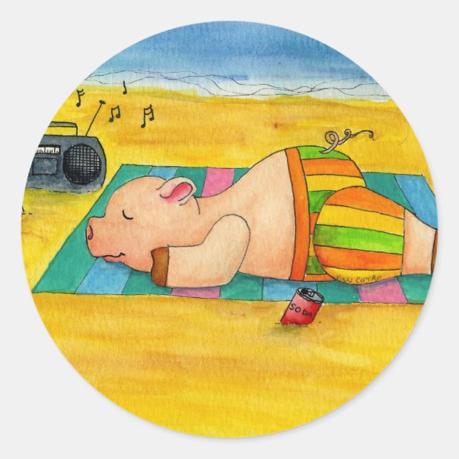 Rostaufkleber Runder Aufkleber (Vorderseite)