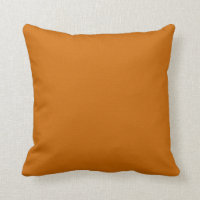 Rostbraun-orangefarbenes Kissen