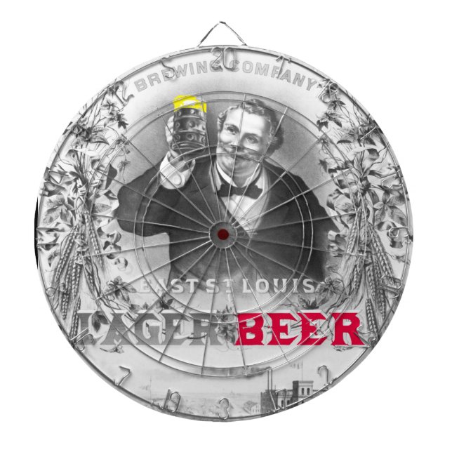 Rösten Ostst.- louisLager-Bier Dartboard Dartscheibe (vorne)