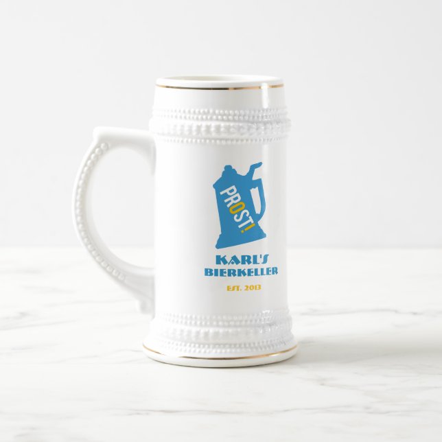 Rösten Sie ein großes Ereignis mit Bierglas (Links)