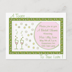 rösten Sie, ein Toast…, um Liebe auszurichten! Einladung