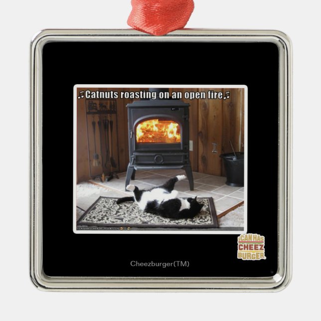 Rösten Silbernes Ornament (Vorne)