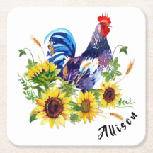 Roster mit Sonnenblumen Personalisiert