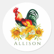 Roster mit Sonnenblumen Personalisiert