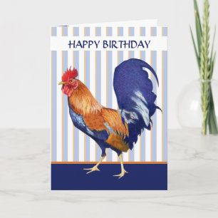 Roster Streifen Happy Birthday Card Karte