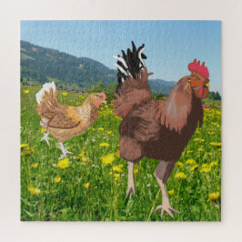 Roster und Hühner 3 Puzzle