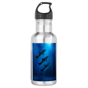 Rostfrei stehlen Sie Wasser-Flasche mit Delphinen Trinkflasche
