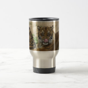 Rostfreie Reise-Tasse Tiger-CUBs Reisebecher