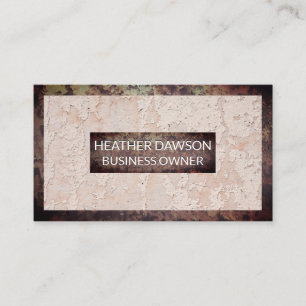 rostfreier Metallrahmen   Grunge Wall Hintergrund Visitenkarte