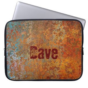 Rostig, Grünspan, Grunge Steampunk Personalisiert Laptopschutzhülle