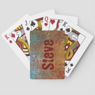 Rostig, Grünspan, Grunge-Steampunk Spielkarten