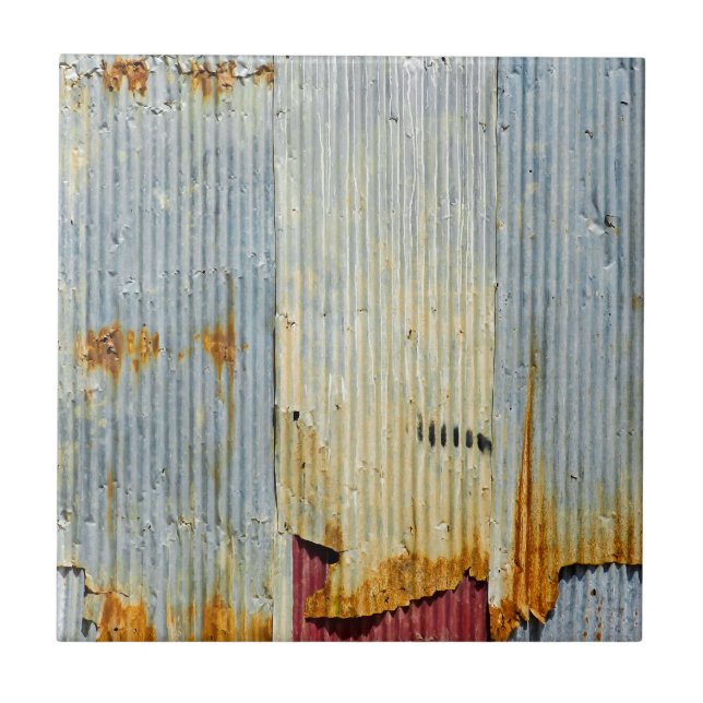 Rostige alte Metallbeschaffenheit Fliese (Vorderseite)