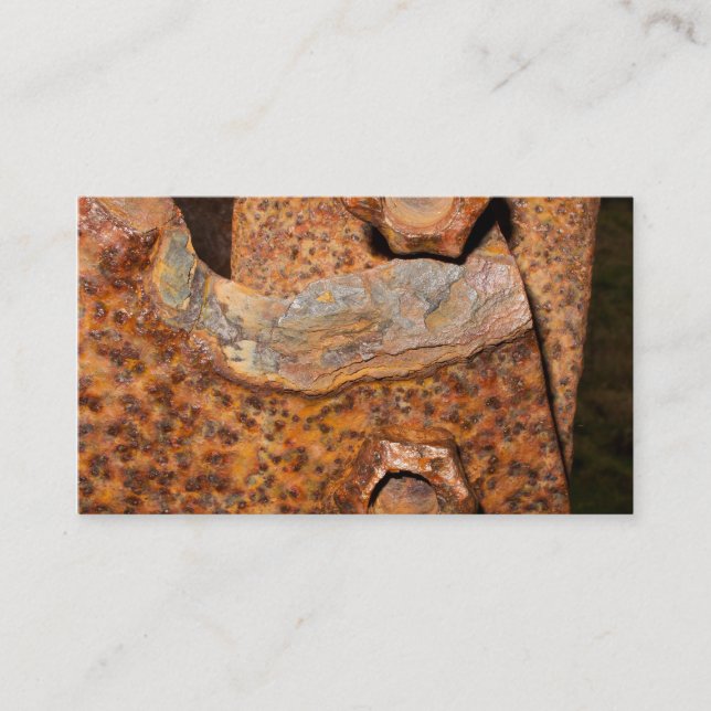 Rostige Bolzen-und Schrauben-Visitenkarten Visitenkarte (Vorderseite)