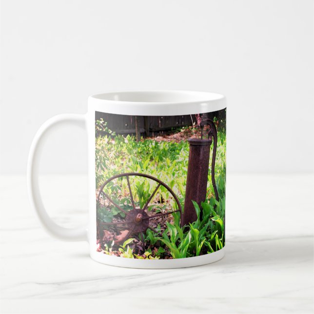 Rostige Dinge Blumengarten Kaffeetasse (Links)