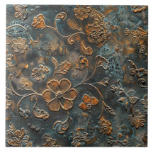 Rostige Metall Antique Blumen 