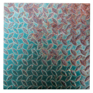 Rostige Metallbeschaffenheit Fliese