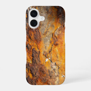 Rostige Metalloberfläche mit abblätternder iPhone 16 Hülle