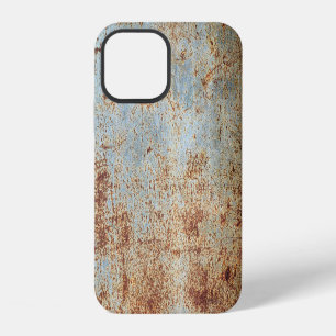 Rostige Metalltafel, strukturierter Hintergrund iPhone 12 Hülle
