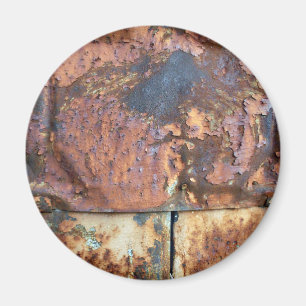 Rostige Metallverkleidung altes Industriegebäude Magnet