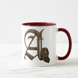 Rostige Ritter zeichnen A ab Tasse