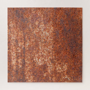 Rostige Stahltextur, abstrakter Hintergrund. Puzzle