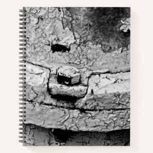 Rostiger alter Hydrant Nahaufnahme-Fotografie Notizbuch