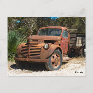 Rostiger alter Lastwagen, der im australischen Out Postkarte