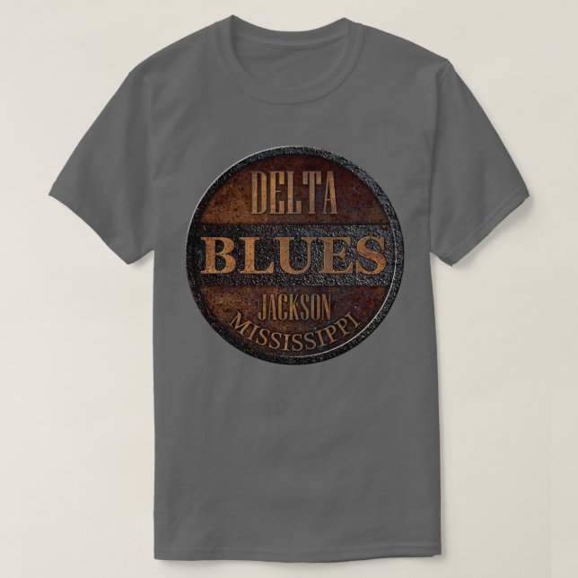 Rostiger Delta-Blues T-Shirt (Design vorne)