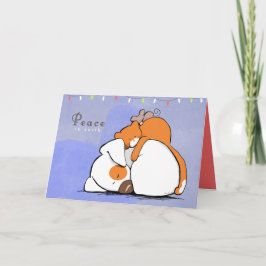 Rostiger Feiertag des Weltfrieden-Flecken-n Feiertagskarte