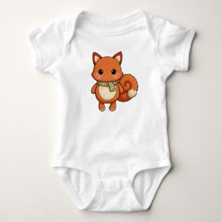 Rostiger Fuchs-Baby-Body — Süßes Waldtier Baby Strampler