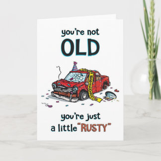 Rostiger Geburtstag  Karte