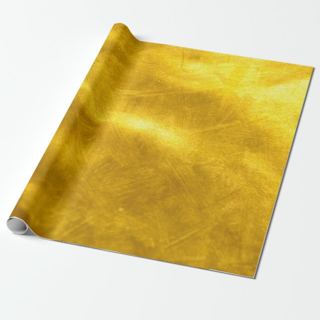 Rostiger GoldGlitzer - glänzende goldene Geschenkpapier (Ungerollt)