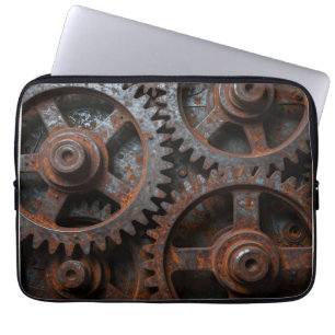 Rostiger Industriemechanismus Laptopschutzhülle