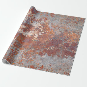 Rostiger Metallhintergrund Geschenkpapier