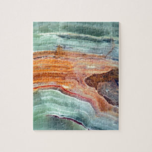 Rostiger Sagey Quarz mit Pfefferminzaroma Puzzle