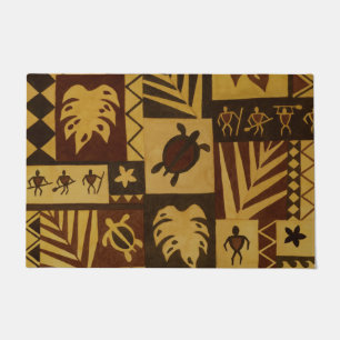 Rostiger Tapa-hawaiische Fußmatte