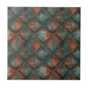 Rostiges Eisenmetall Fliese