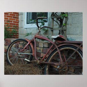 Rostiges Fahrrad Poster